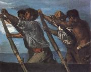 Hans von Maress Oarsmen.Study for a Fresco at the Zoological Station in Naples oil painting reproduction